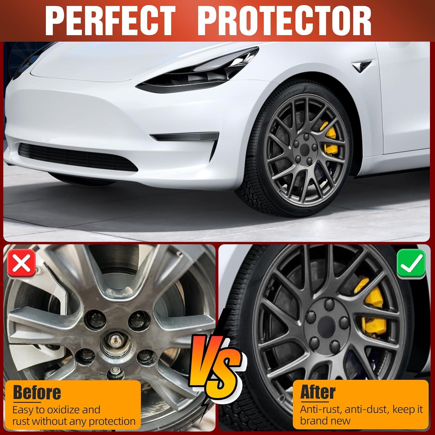 Kit de Tapa Central de Rueda FOR AUTO MOD para Tesla 19" Negro Mate