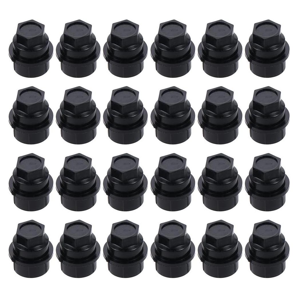 Cubiertas de Tuercas de Rueda BYOBYO 24pcs 27mm Hexagonal