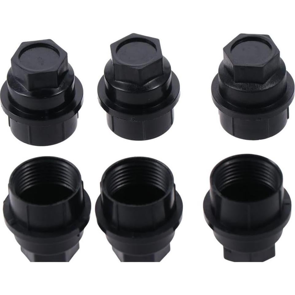 Cubiertas de Tuercas de Rueda BYOBYO 24pcs 27mm Hexagonal