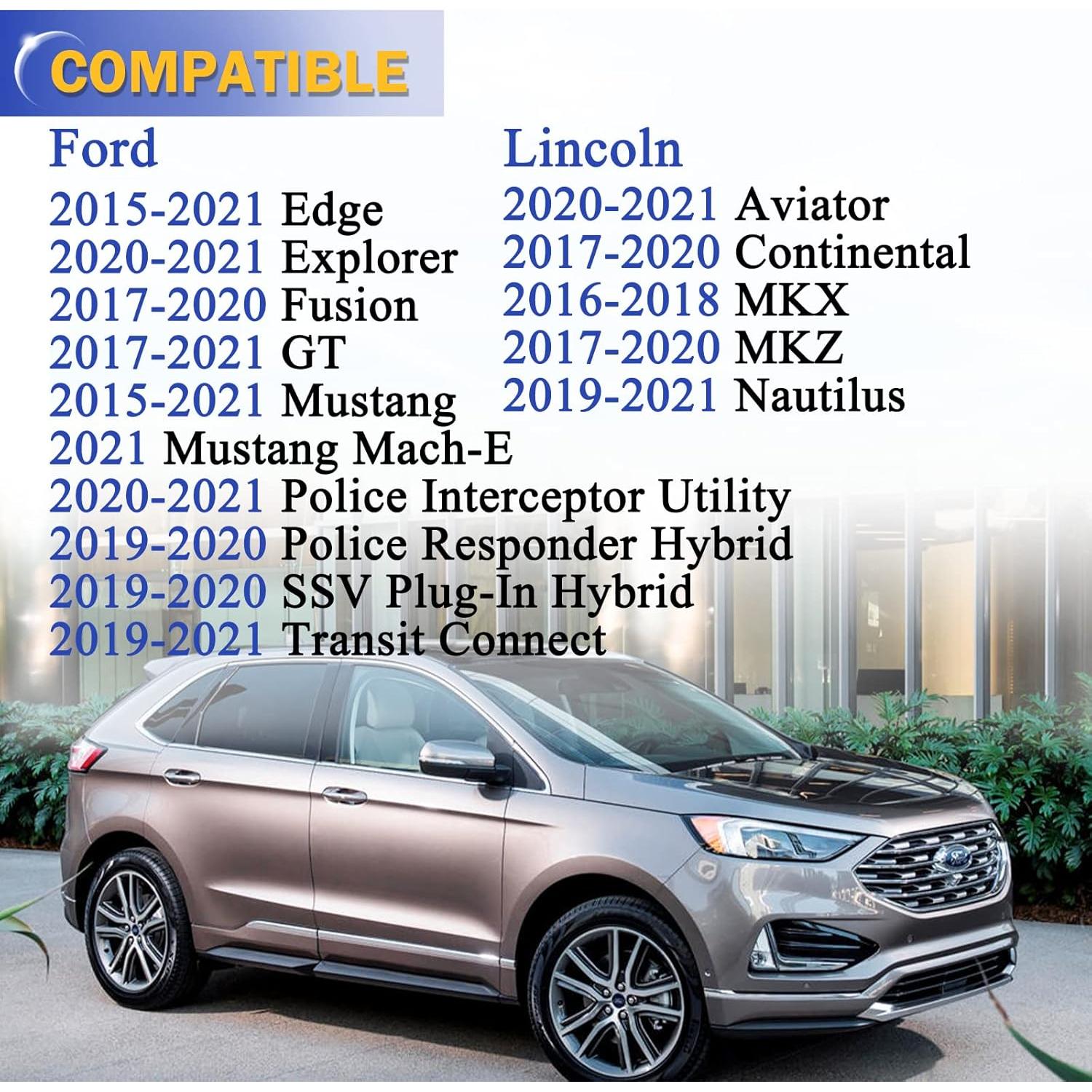 20 Tuercas de Rueda Cromadas M14x1.5 para Ford y Lincoln