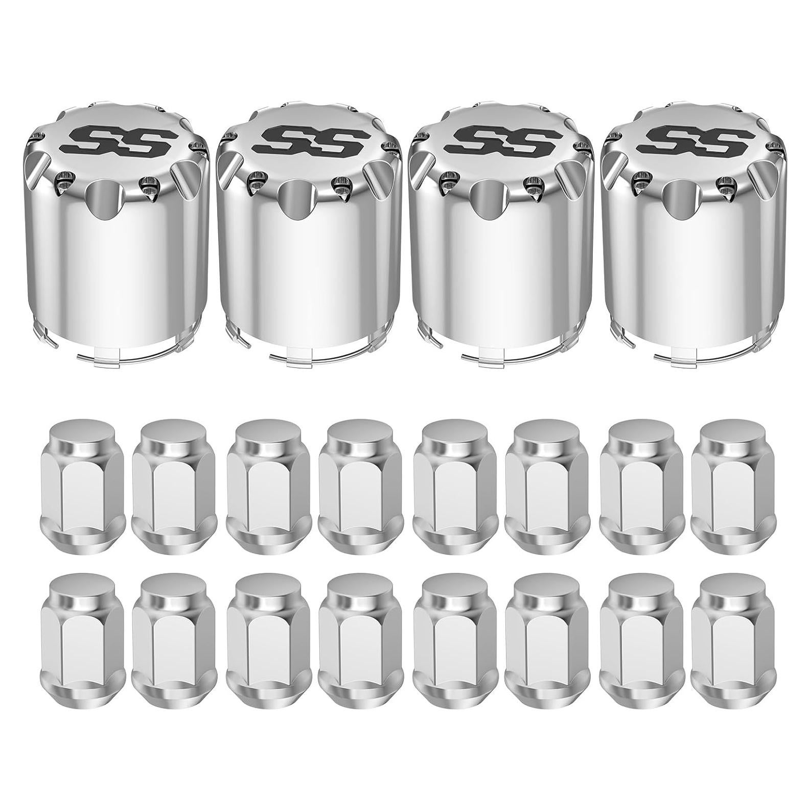 Kit de Tapas de Centro y Tuercas de Rueda CLUBRALLY 20 PCS