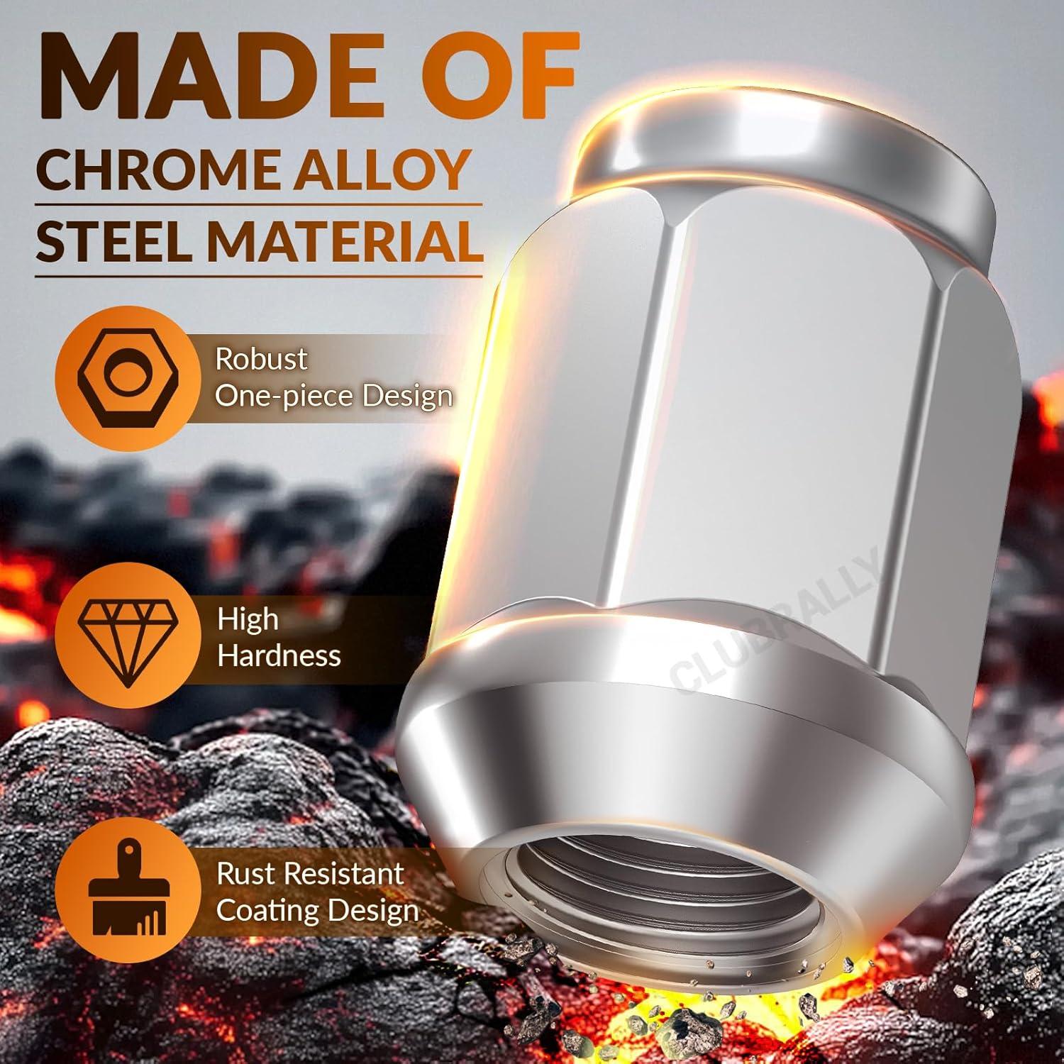 Kit de Tapas de Centro y Tuercas de Rueda CLUBRALLY 20 PCS