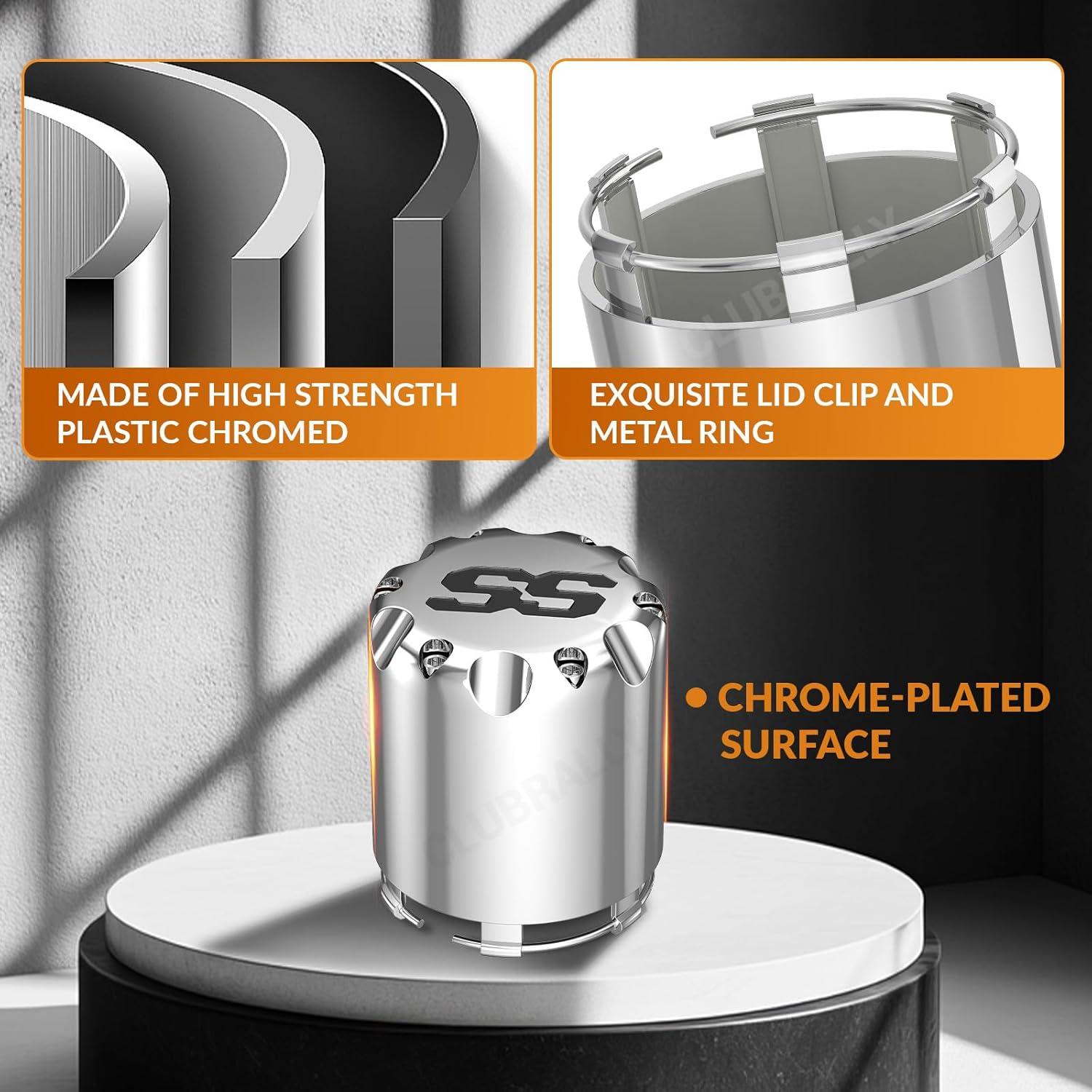 Kit de Tapas de Centro y Tuercas de Rueda CLUBRALLY 20 PCS