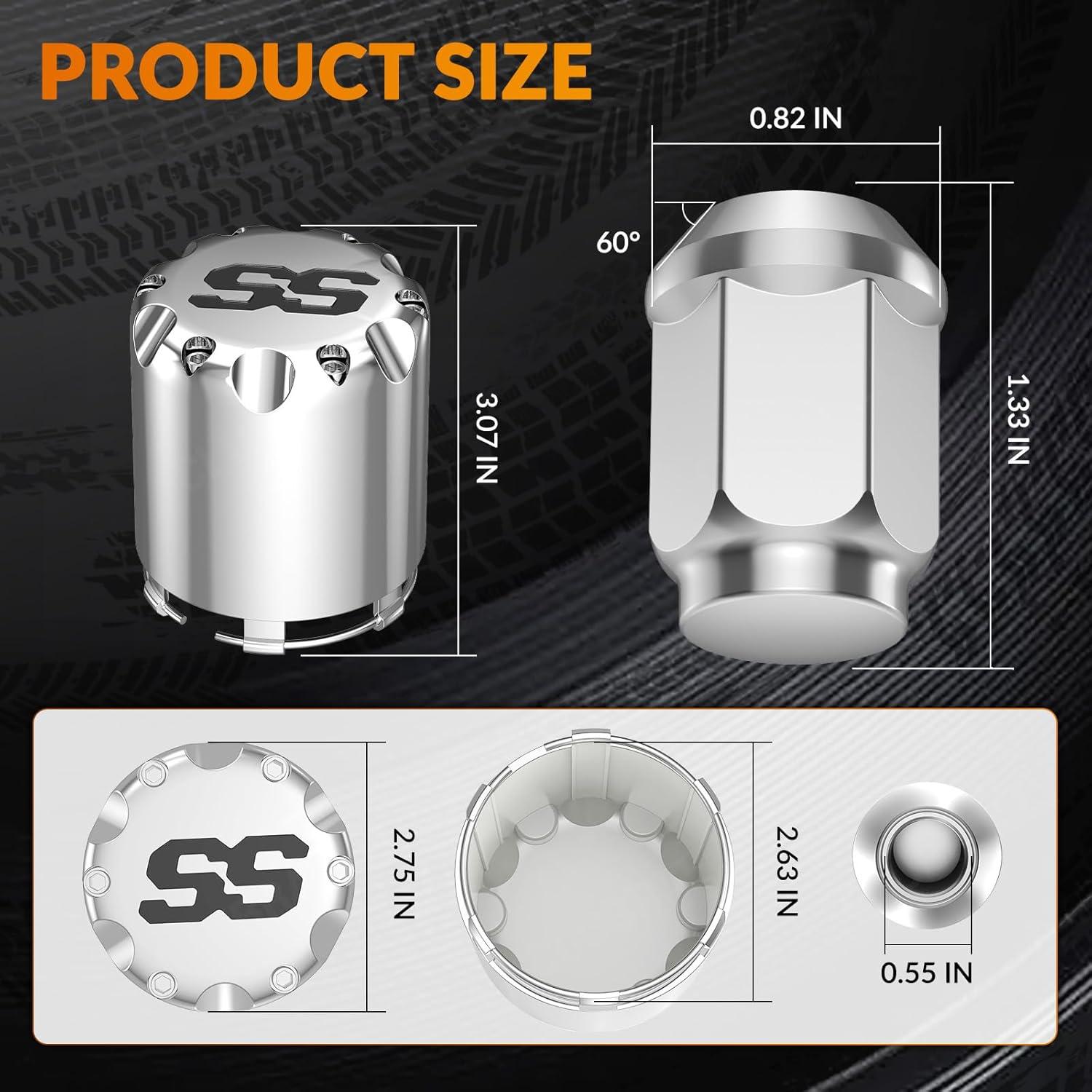 Kit de Tapas de Centro y Tuercas de Rueda CLUBRALLY 20 PCS