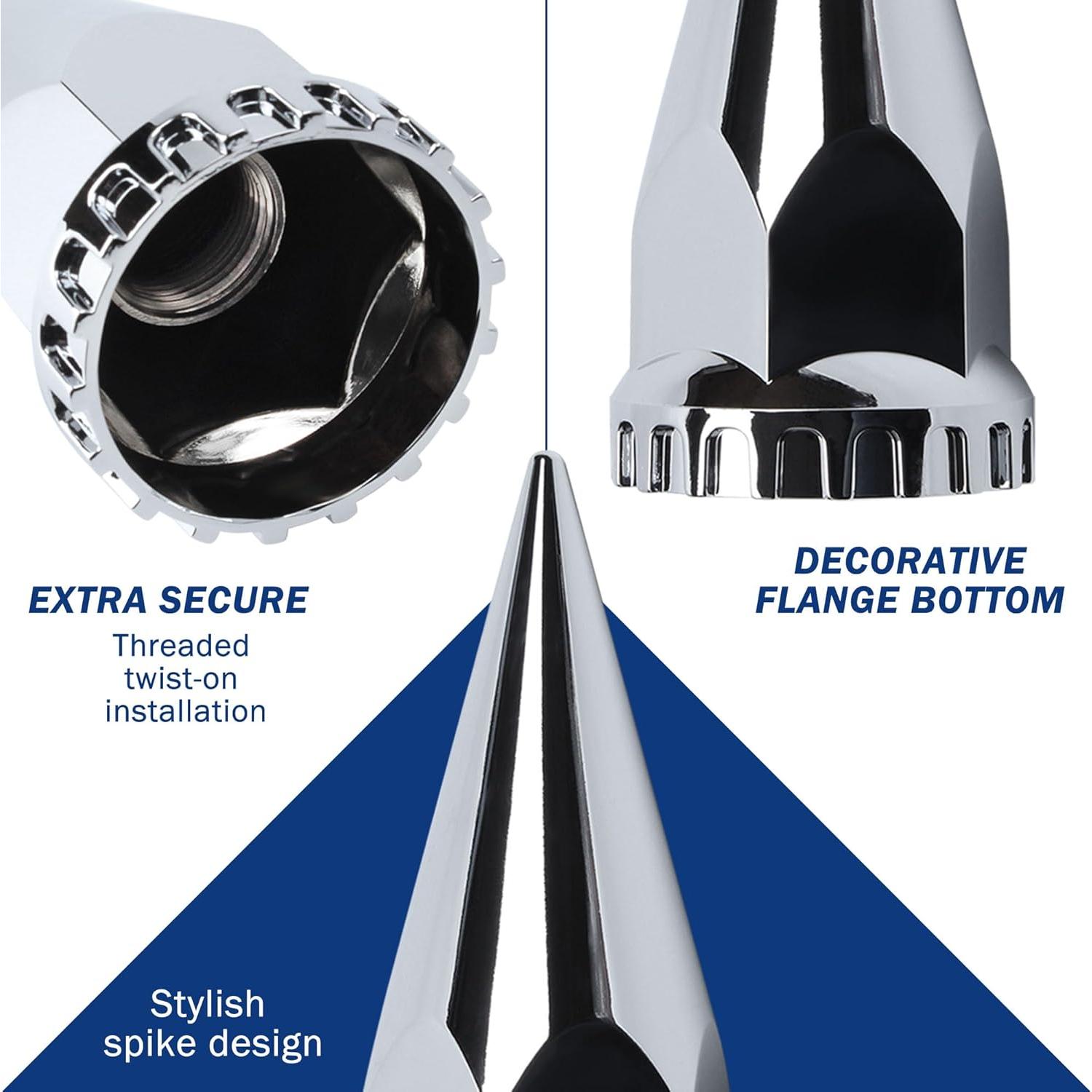 Cubierta de Eje Frontal Vitonsbay ABS Cromado 33mm