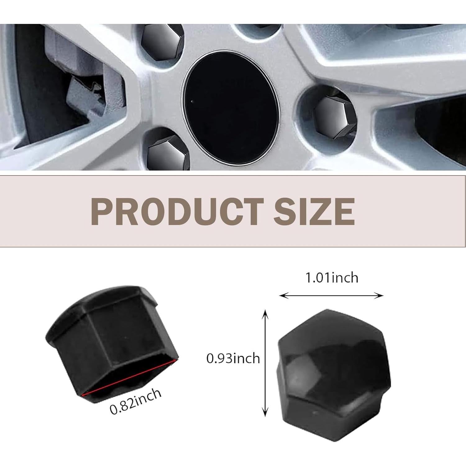 20 Cubiertas de Tuercas de Rueda Arwrilt 19mm con Herramienta