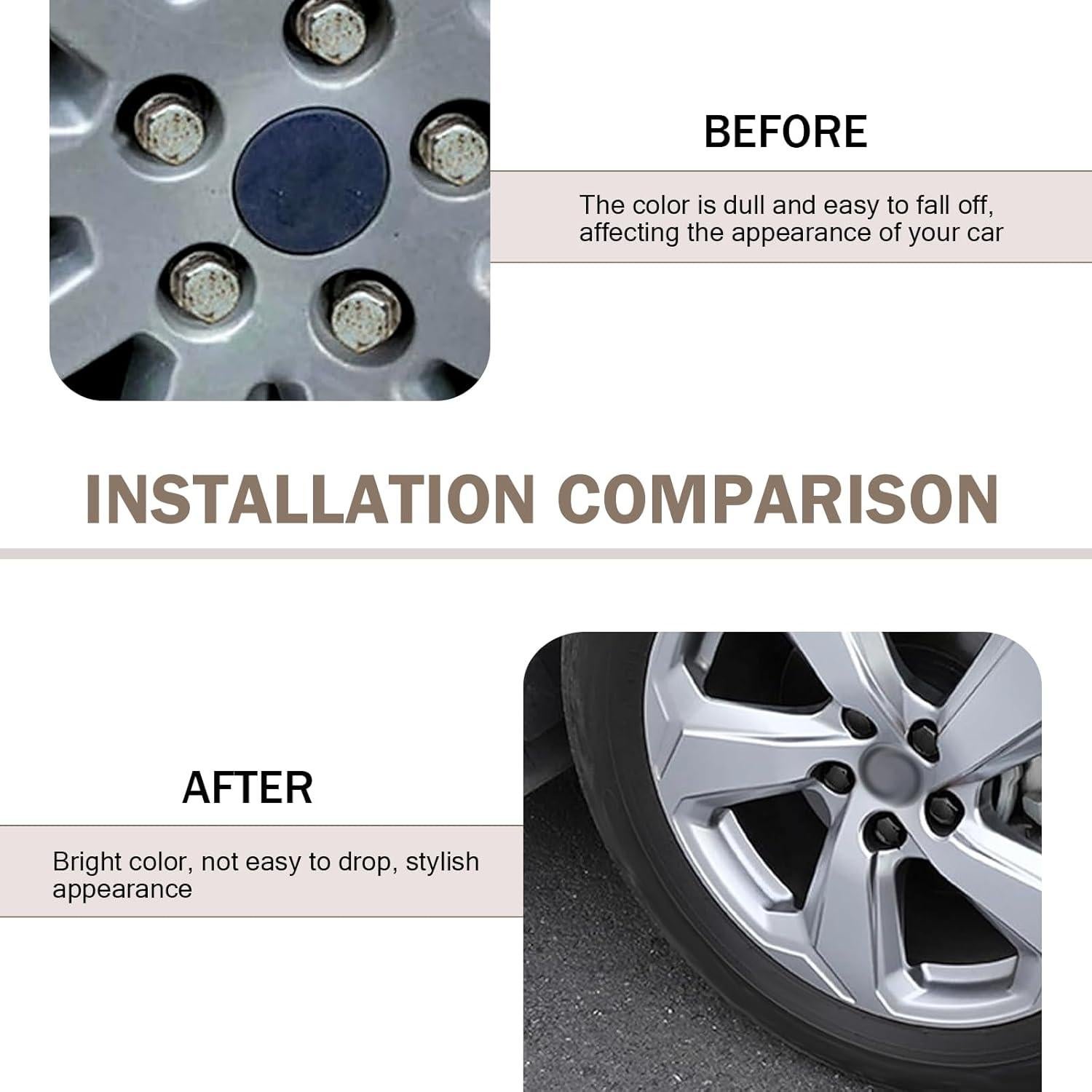 20 Cubiertas de Tuercas de Rueda Arwrilt 19mm con Herramienta