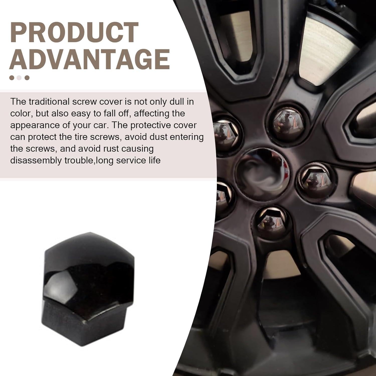 20 Cubiertas de Tuercas de Rueda Arwrilt 19mm con Herramienta