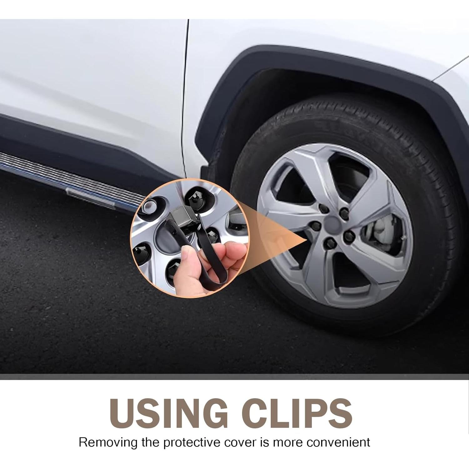 20 Cubiertas de Tuercas de Rueda Arwrilt 19mm con Herramienta