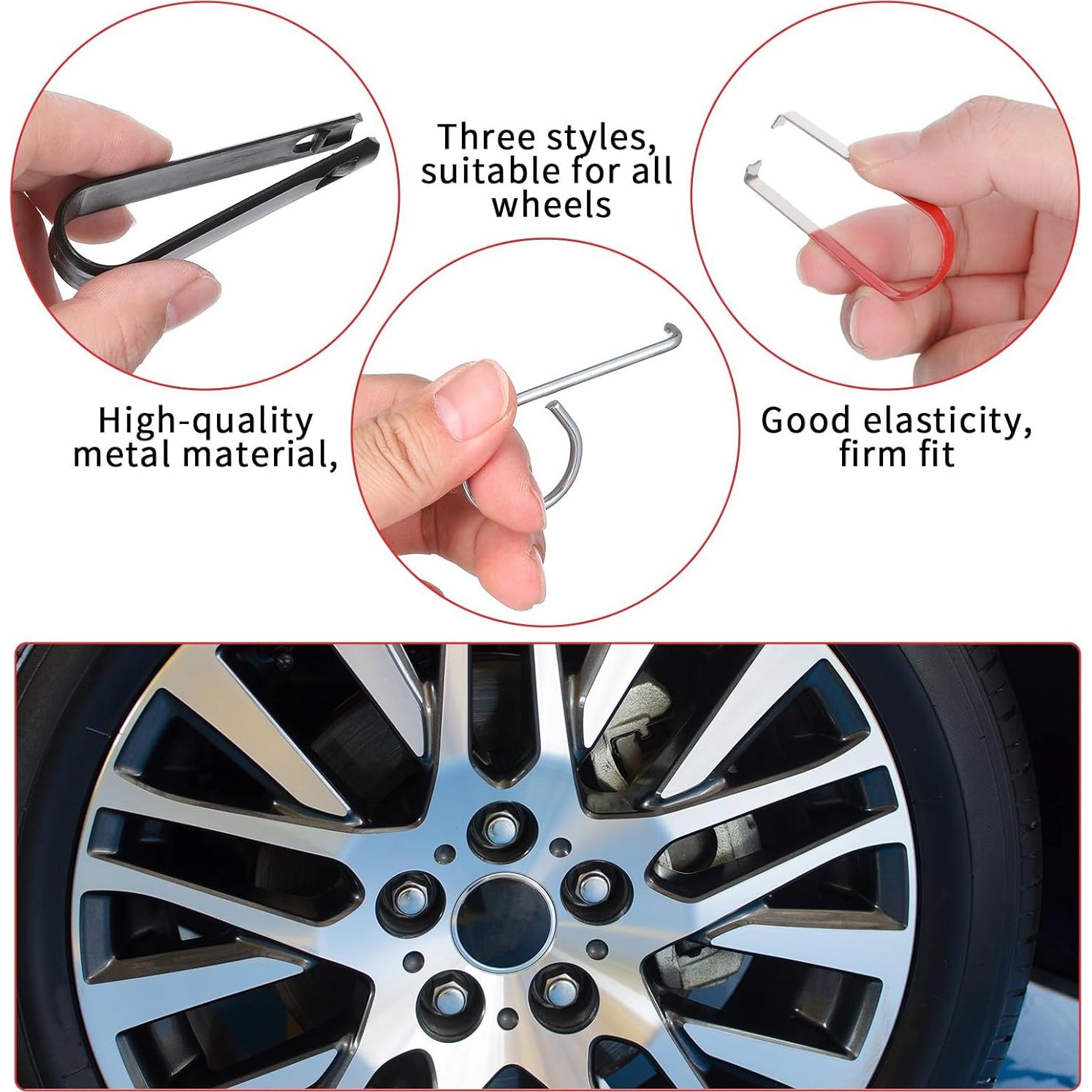 Juego de 6 herramientas Gtziqa para quitar cubiertas de tuercas