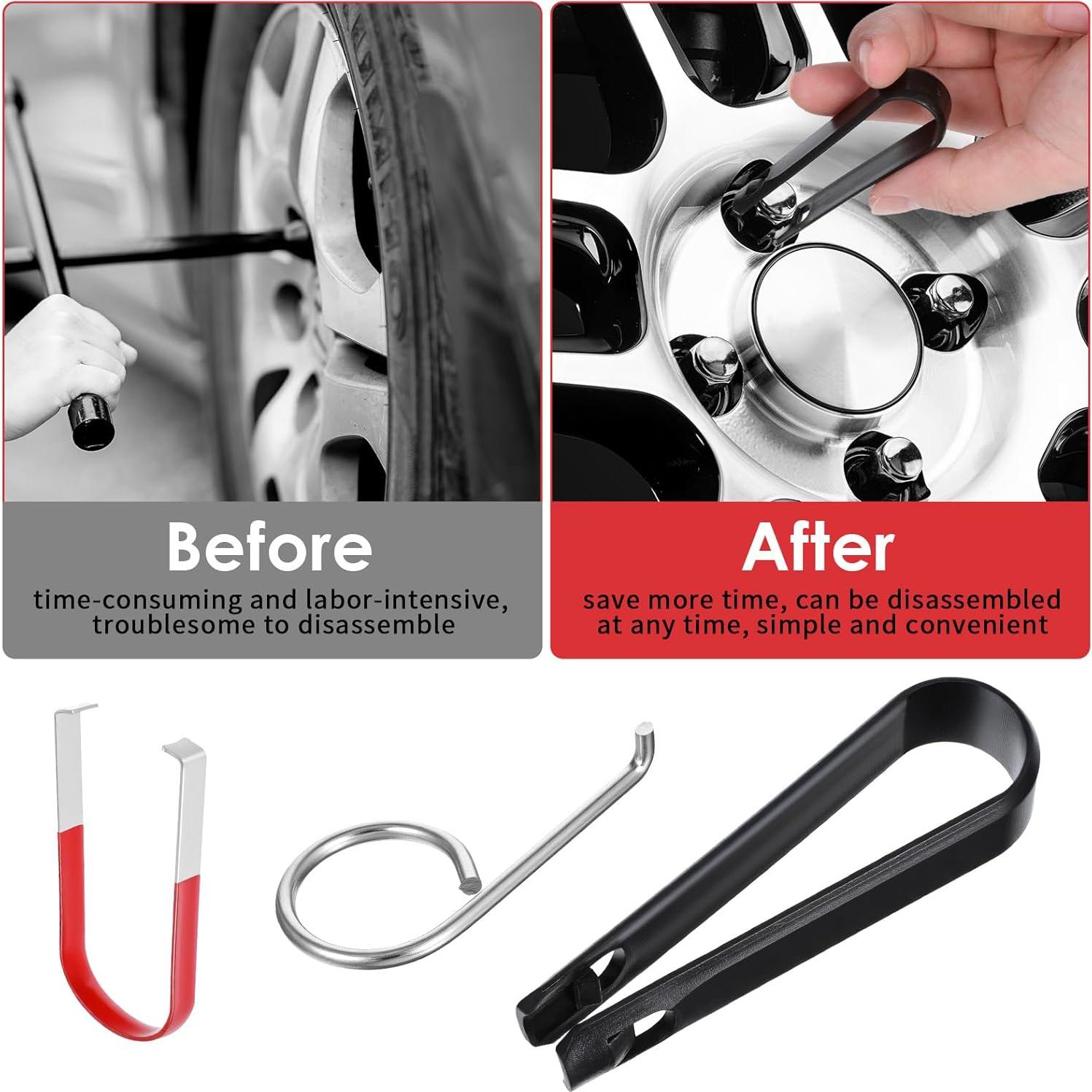 Juego de 6 herramientas Gtziqa para quitar cubiertas de tuercas