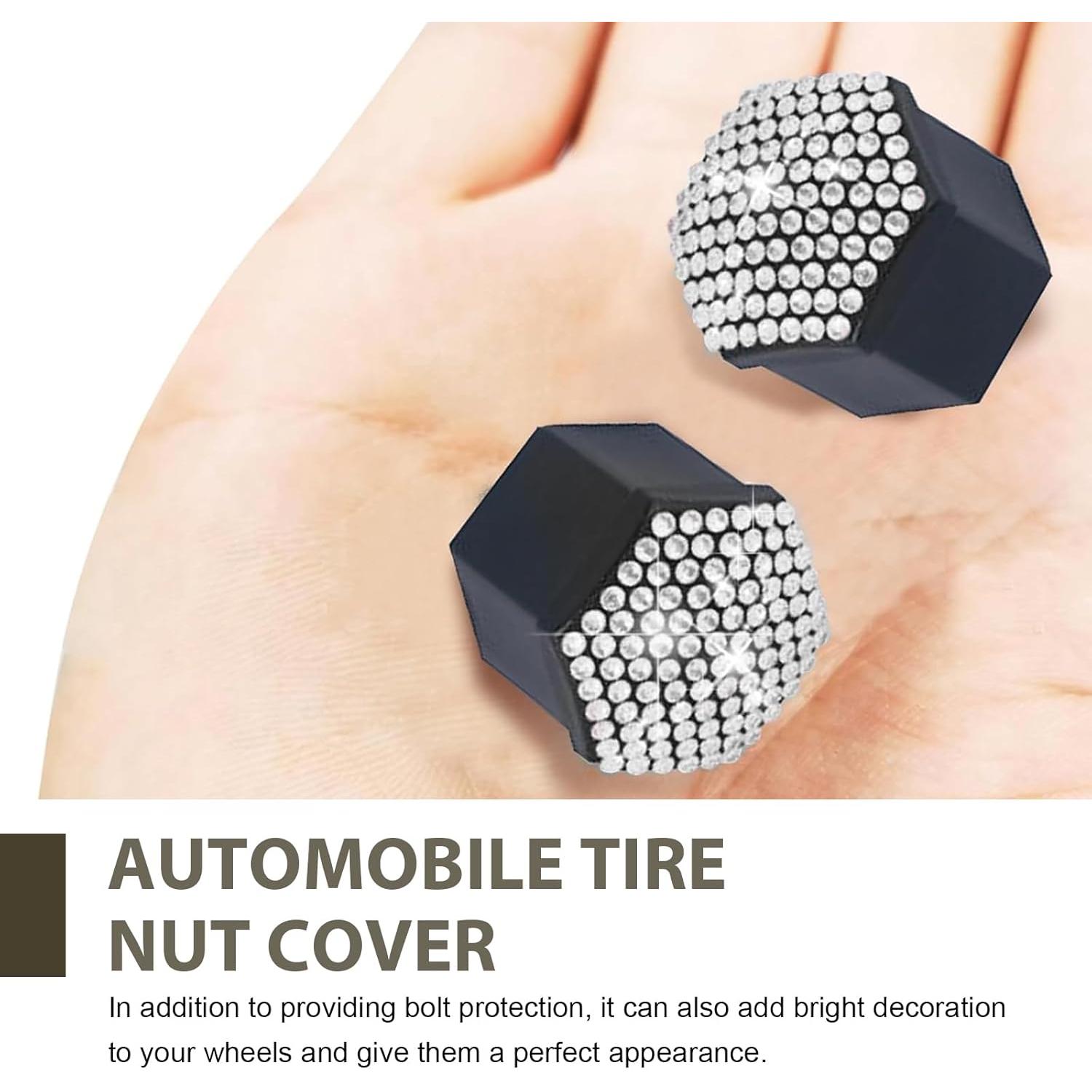 Cubiertas de Tuercas de Rueda MLY 19mm Blancas - 20 Pcs