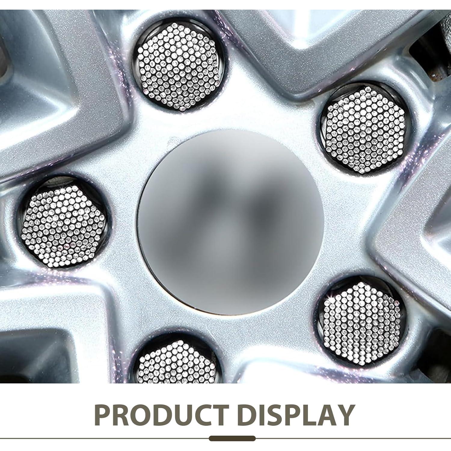 Cubiertas de Tuercas de Rueda MLY 19mm Blancas - 20 Pcs