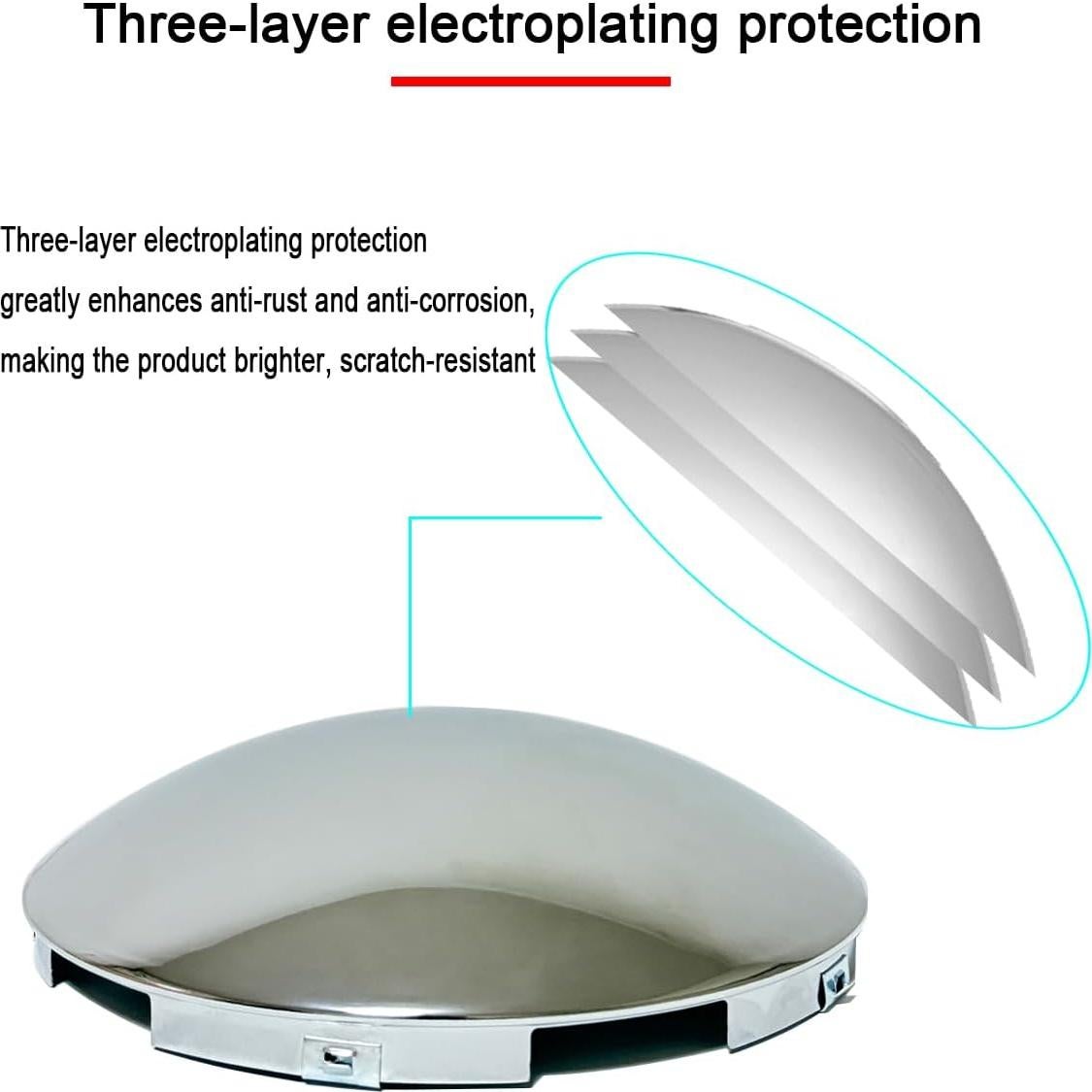 Cubiertas de Hub de Cromo JIANXIAOGUO 8-23.5 cm para Camión