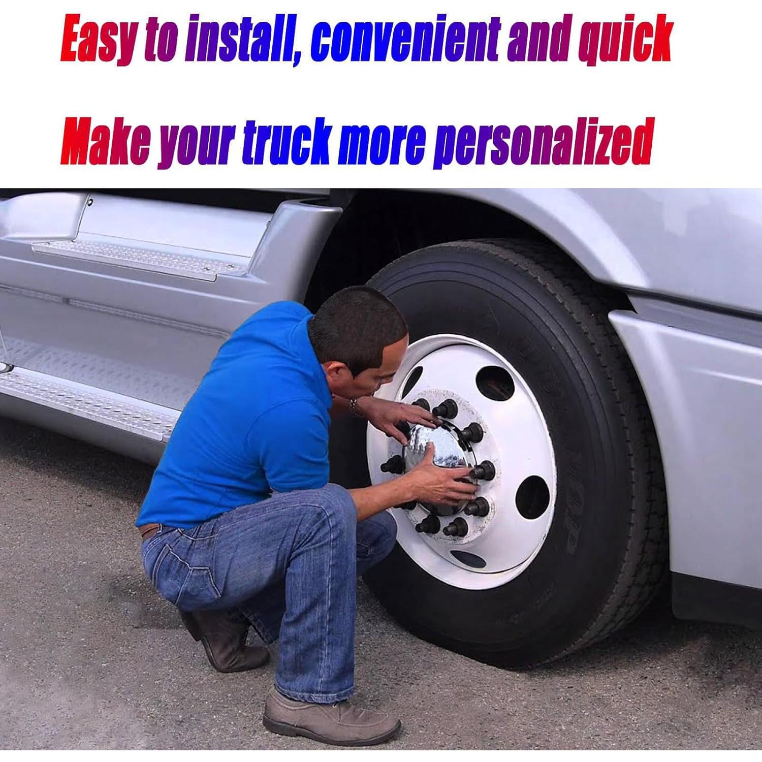 Cubiertas de Hub de Cromo JIANXIAOGUO 8-23.5 cm para Camión