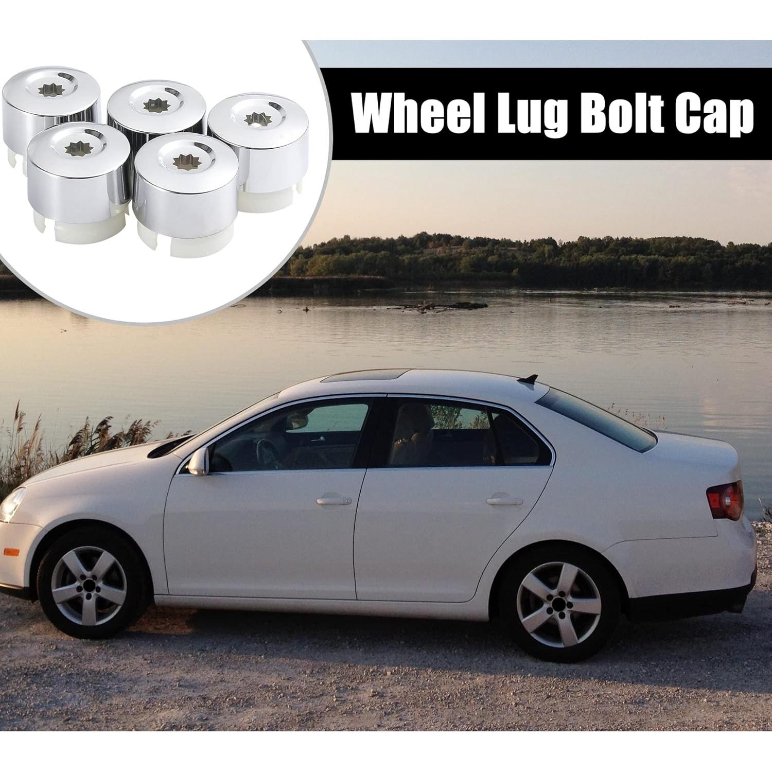 Cubierta de Tapa de Tuerca de Rueda X AUTOHAUX para VW Touareg 2004-2016 - 5 Piezas