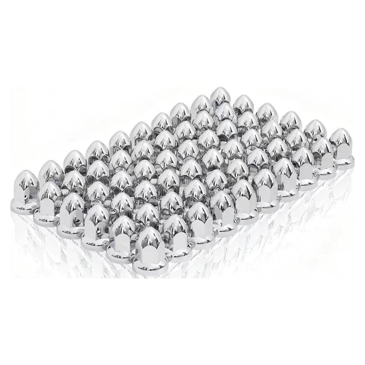 Cubre Tuercas Plástico ABS Cromado JESONN 20 Pcs 33mm