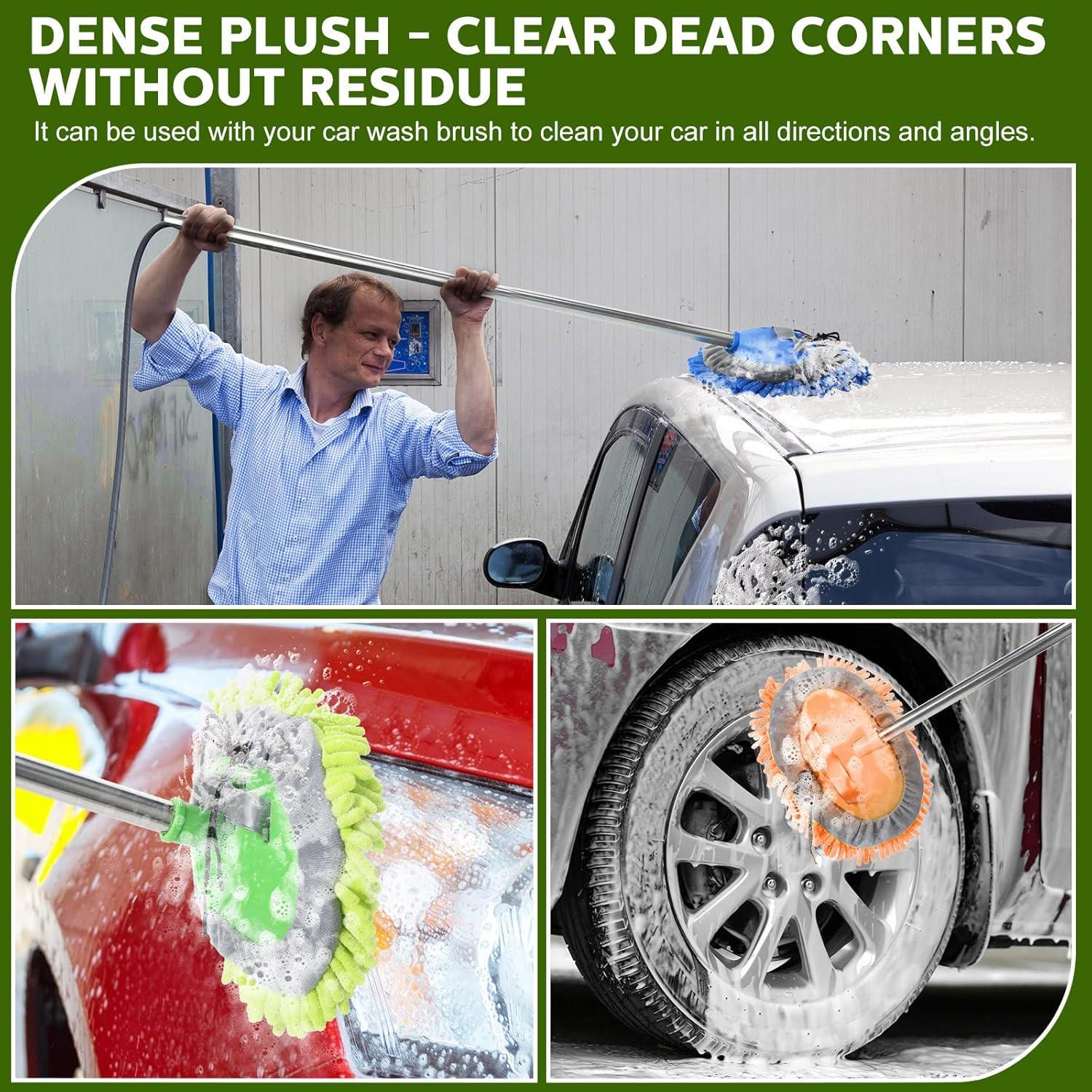 Set de 5 Guantes de Lavado de Autos Layhit Microfibra Multicolor