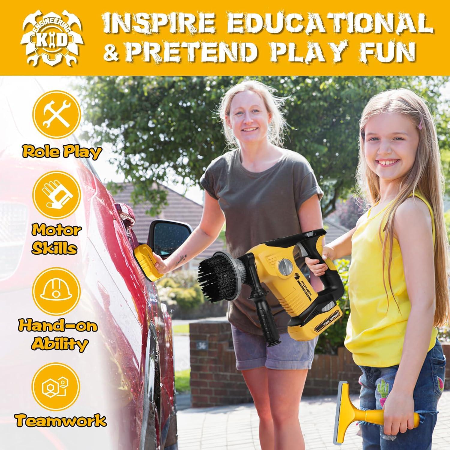 Juego de Lavado de Autos Eléctrico WishaLife para Niños