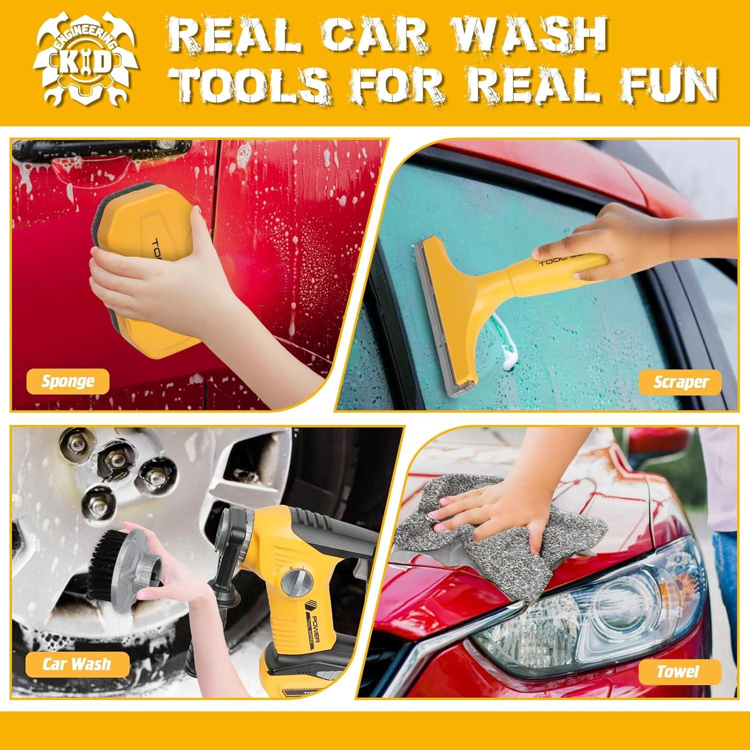 Juego de Lavado de Autos Eléctrico WishaLife para Niños