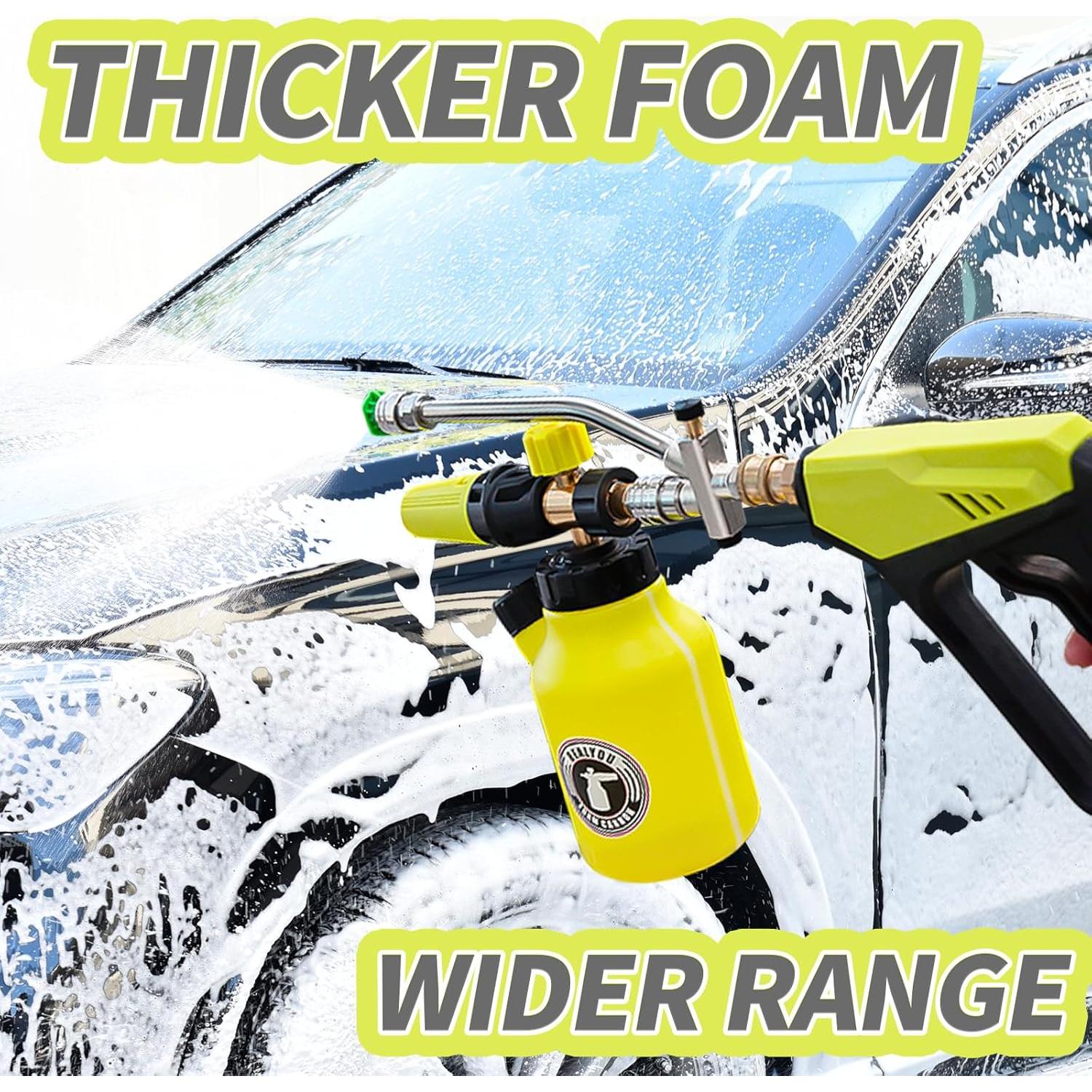 REALYOU Kit de Cañón de Espuma para Lavadora a Presión