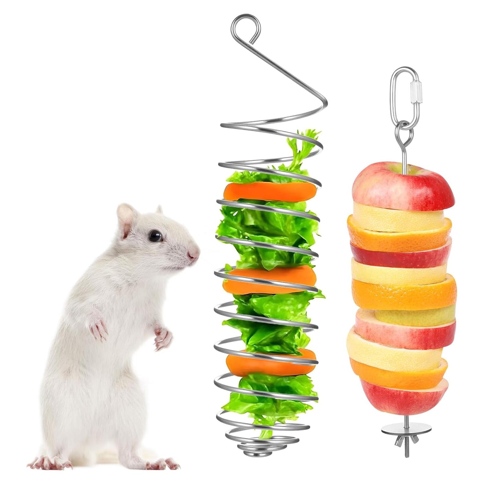 2 Juguetes de Enriquecimiento para Ratas YBEATY Acero Inoxidable