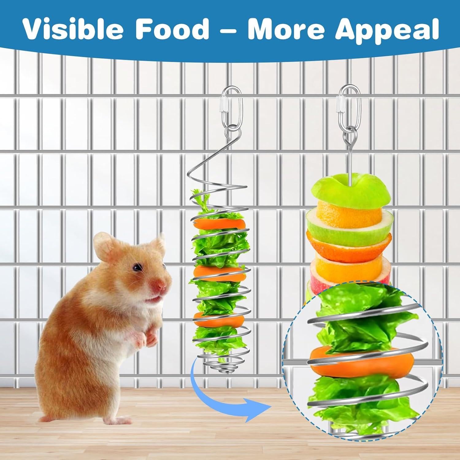 2 Juguetes de Enriquecimiento para Ratas YBEATY Acero Inoxidable