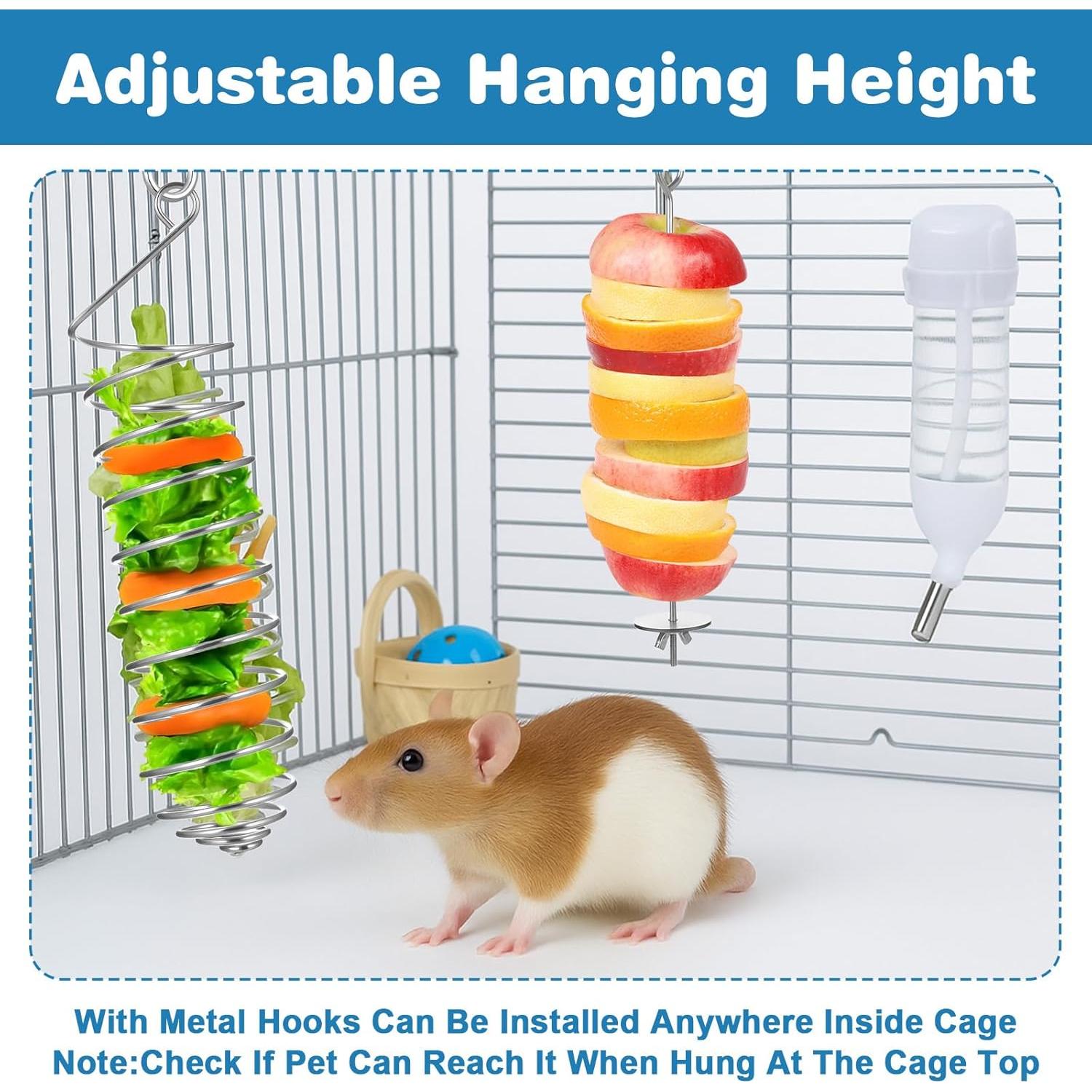 2 Juguetes de Enriquecimiento para Ratas YBEATY Acero Inoxidable