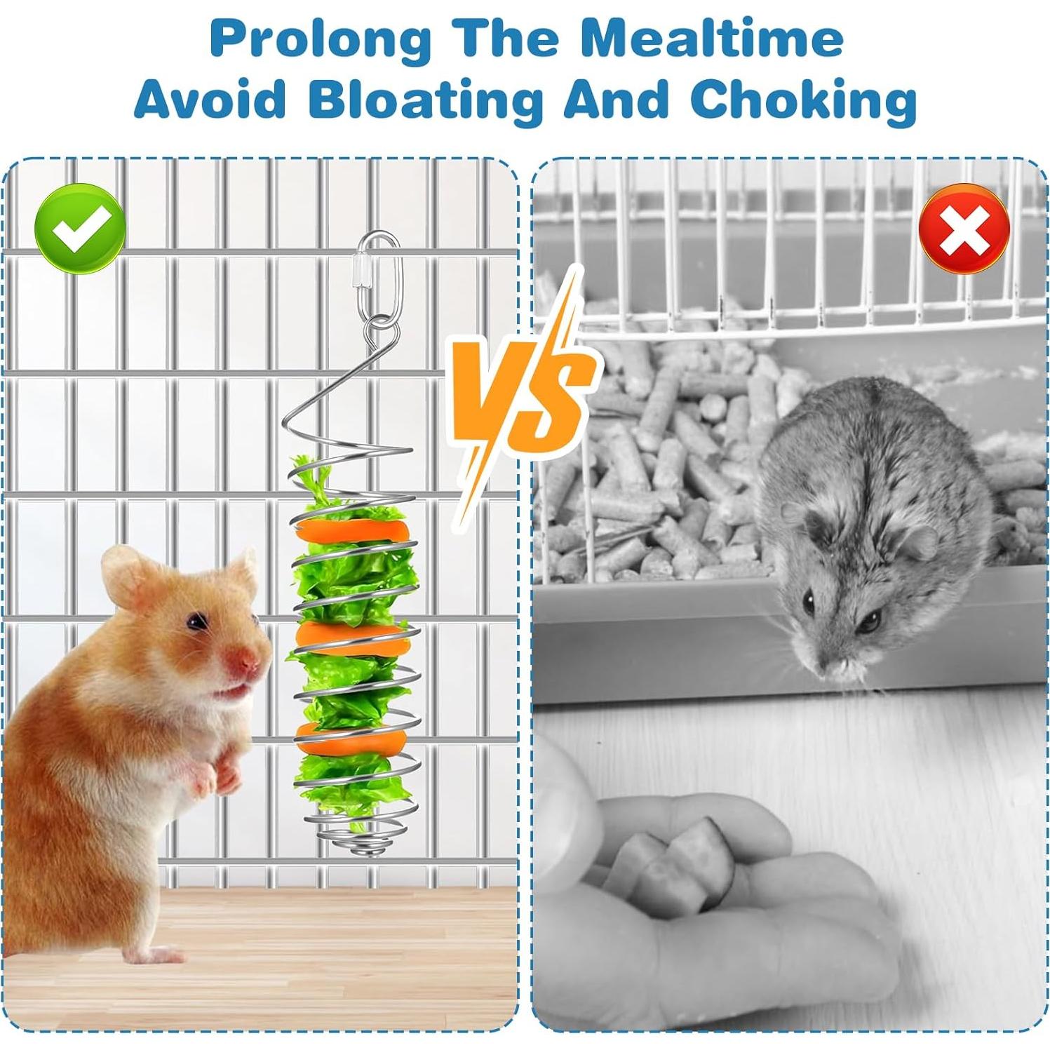 2 Juguetes de Enriquecimiento para Ratas YBEATY Acero Inoxidable