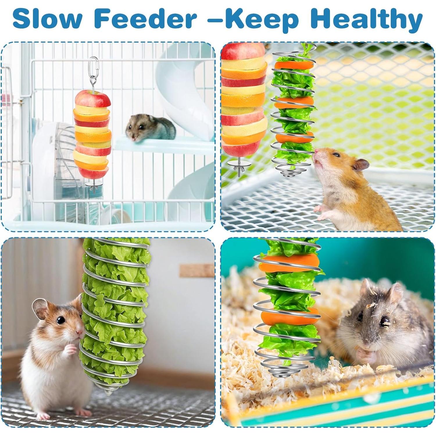 2 Juguetes de Enriquecimiento para Ratas YBEATY Acero Inoxidable