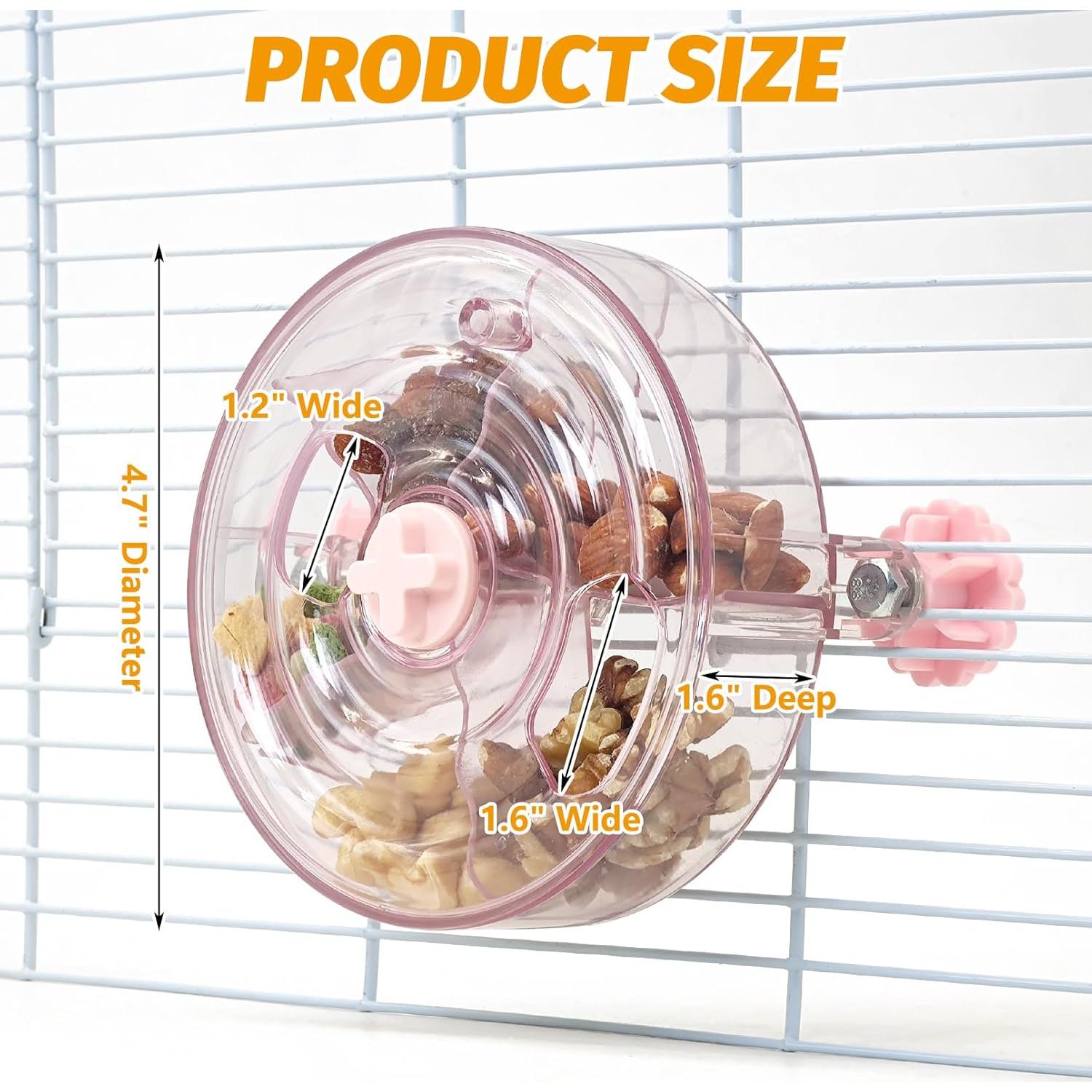 Juguete Interactivo para Ratas VCEPJH Alimentador Lento Rosa