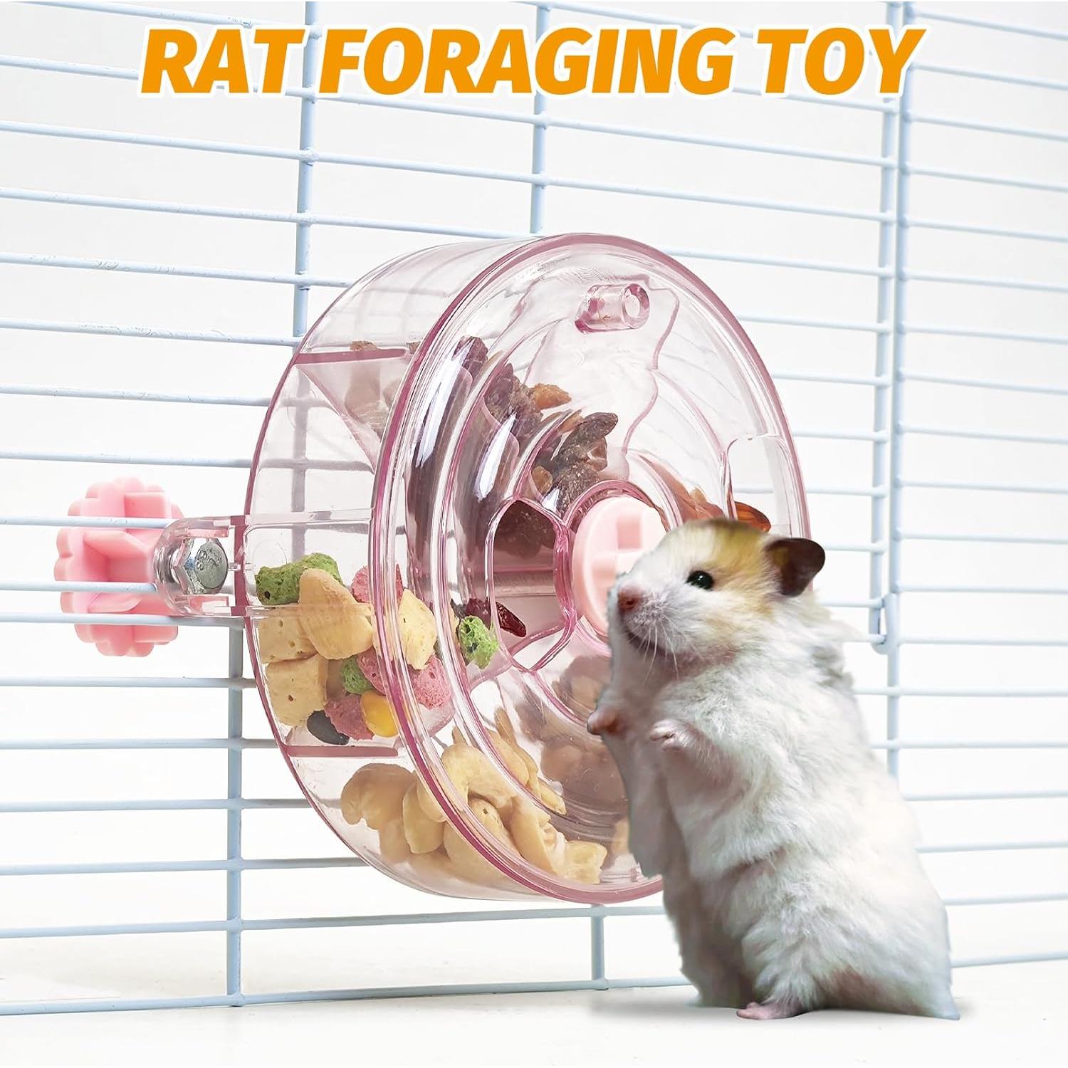 Juguete Interactivo para Ratas VCEPJH Alimentador Lento Rosa