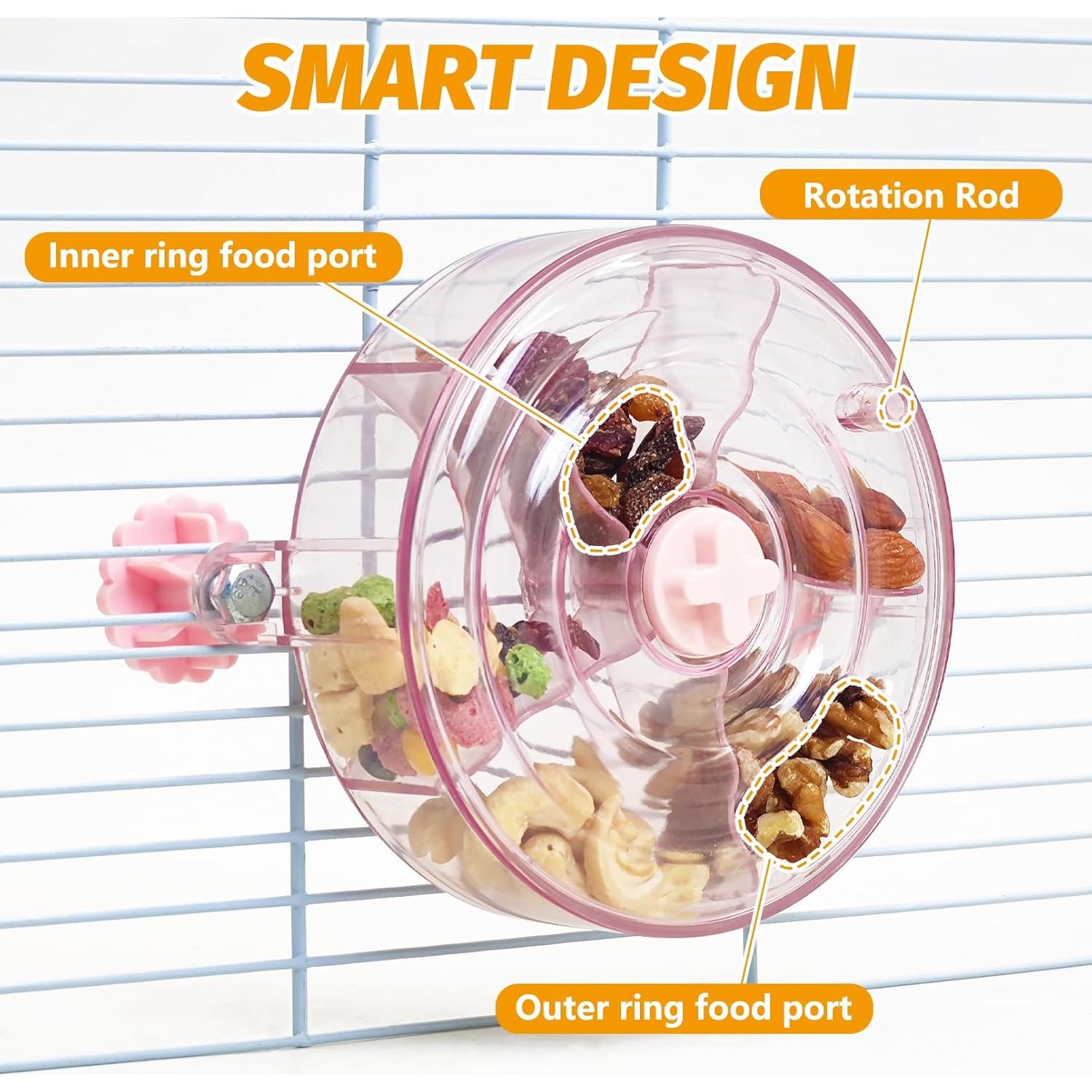 Juguete Interactivo para Ratas VCEPJH Alimentador Lento Rosa