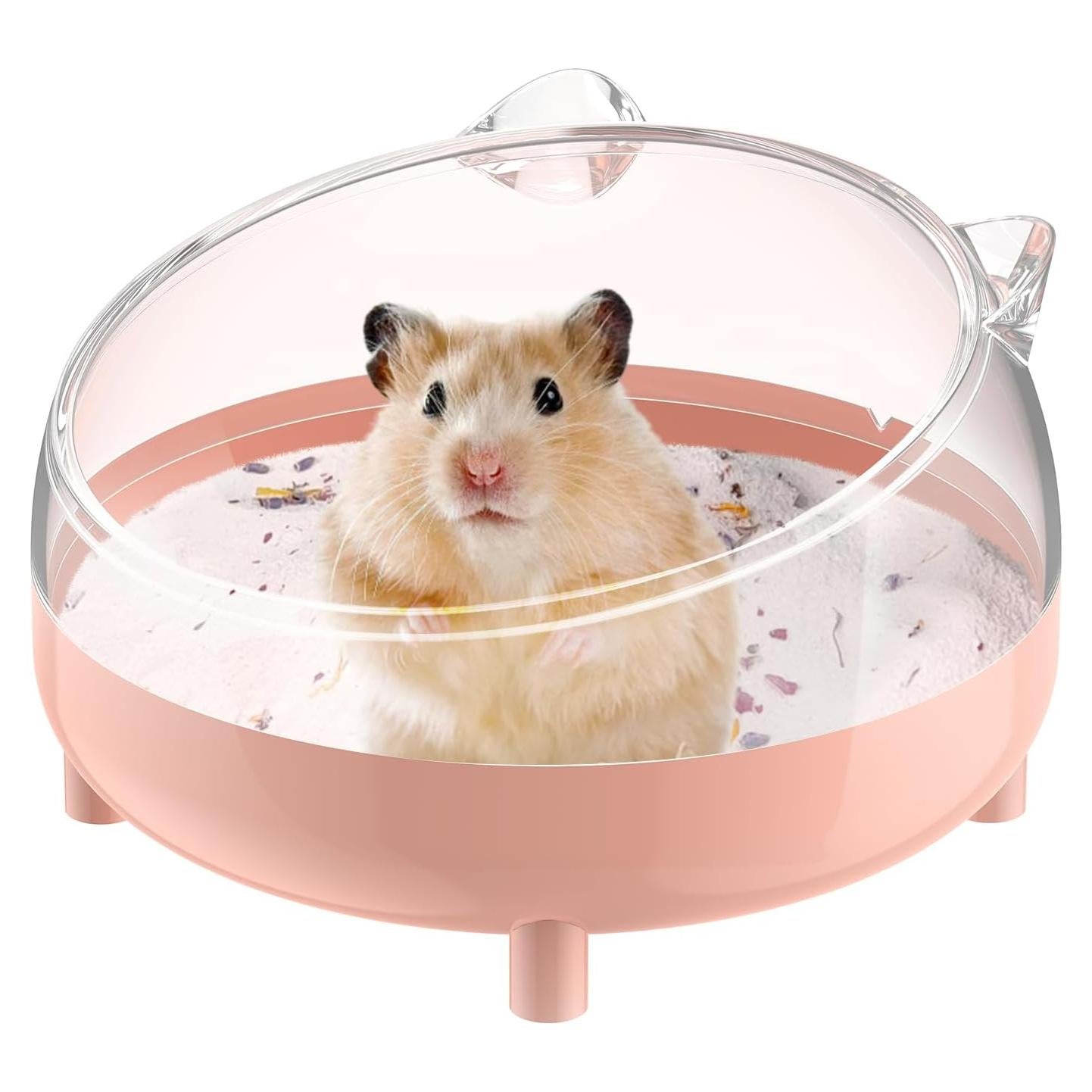 Contenedor de Baño de Arena Pawfly para Hámsteres y Animales Pequeños