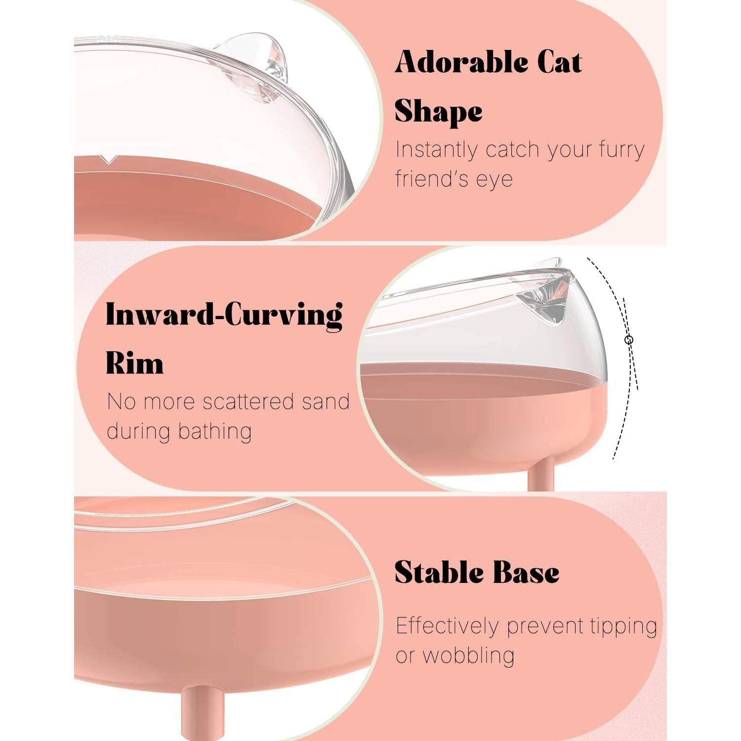 Contenedor de Baño de Arena Pawfly para Hámsteres y Animales Pequeños