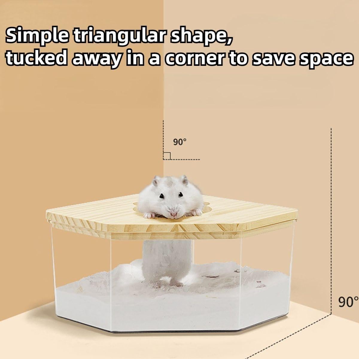 Contenedor de Baño de Arena para Hámster Copfeu 20x15 cm