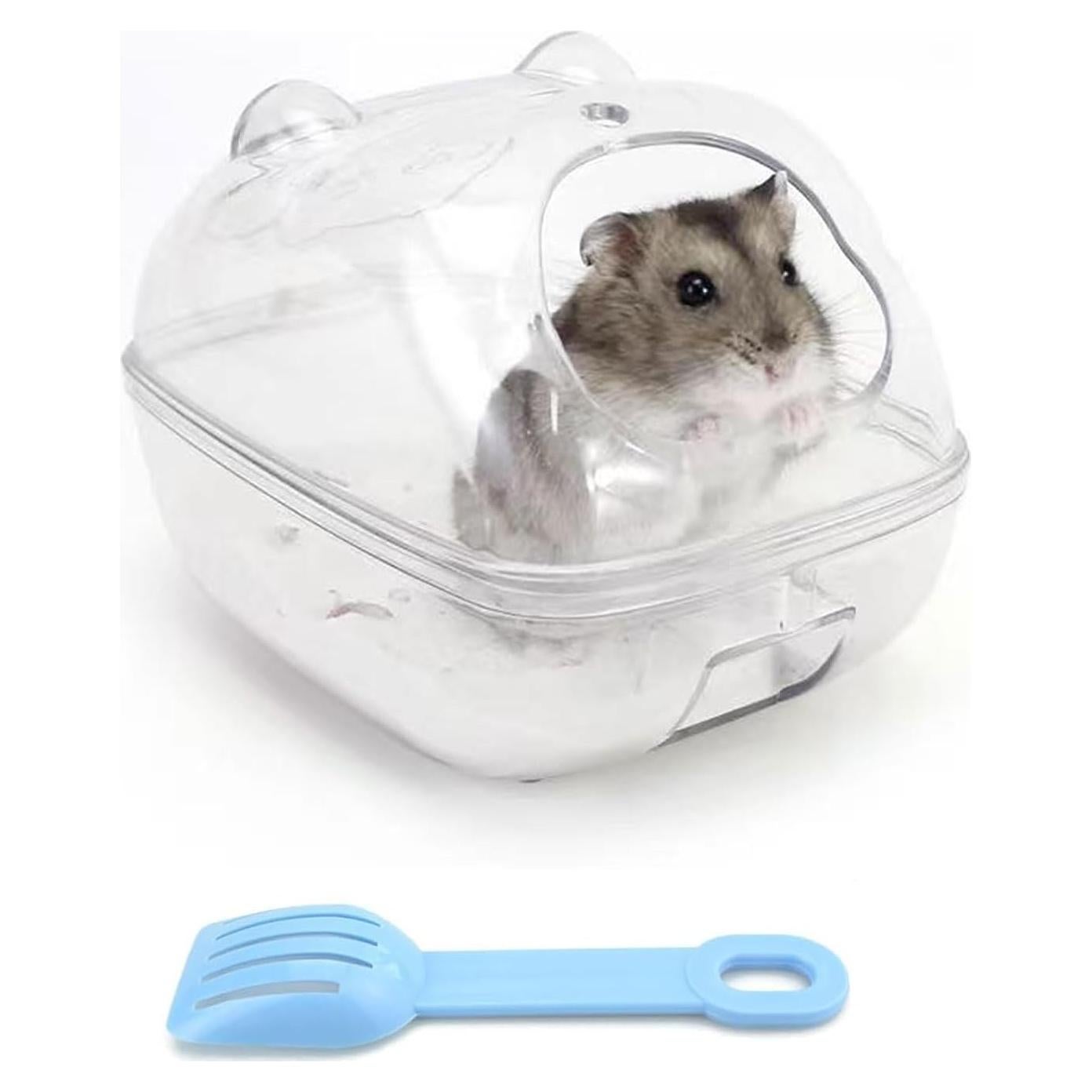 Baño para Hámster Wallspet M - Caja de Arena Transparente