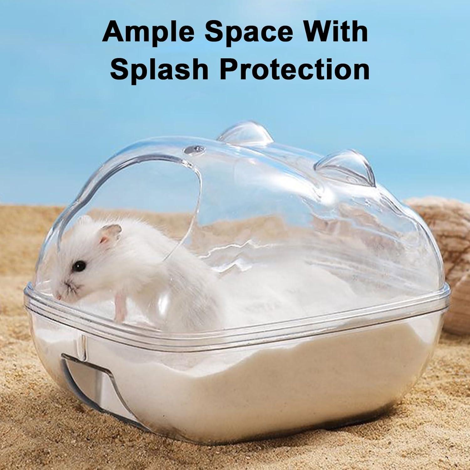 Baño para Hámster Wallspet M - Caja de Arena Transparente