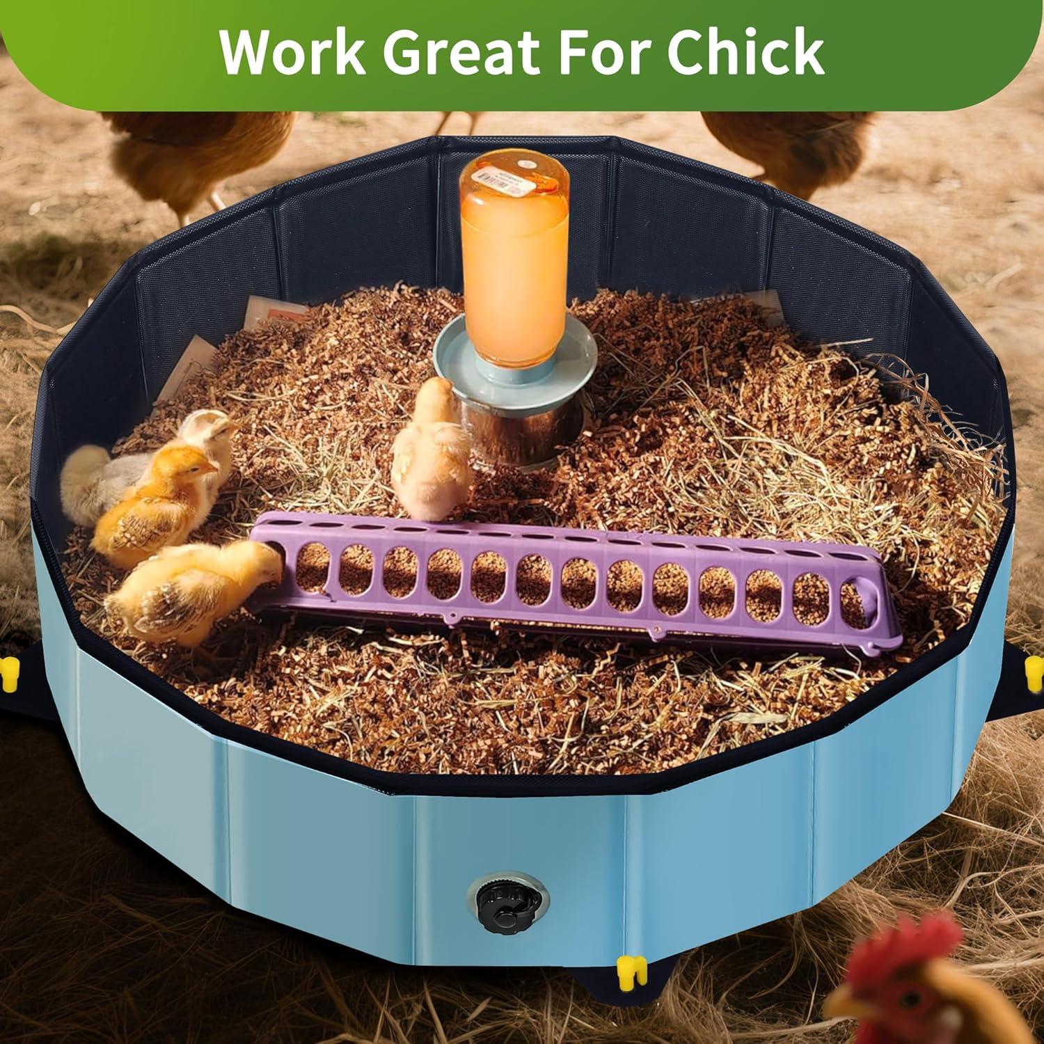 Bañera de Polvo para Pollos Starotatess 81 cm Plegable