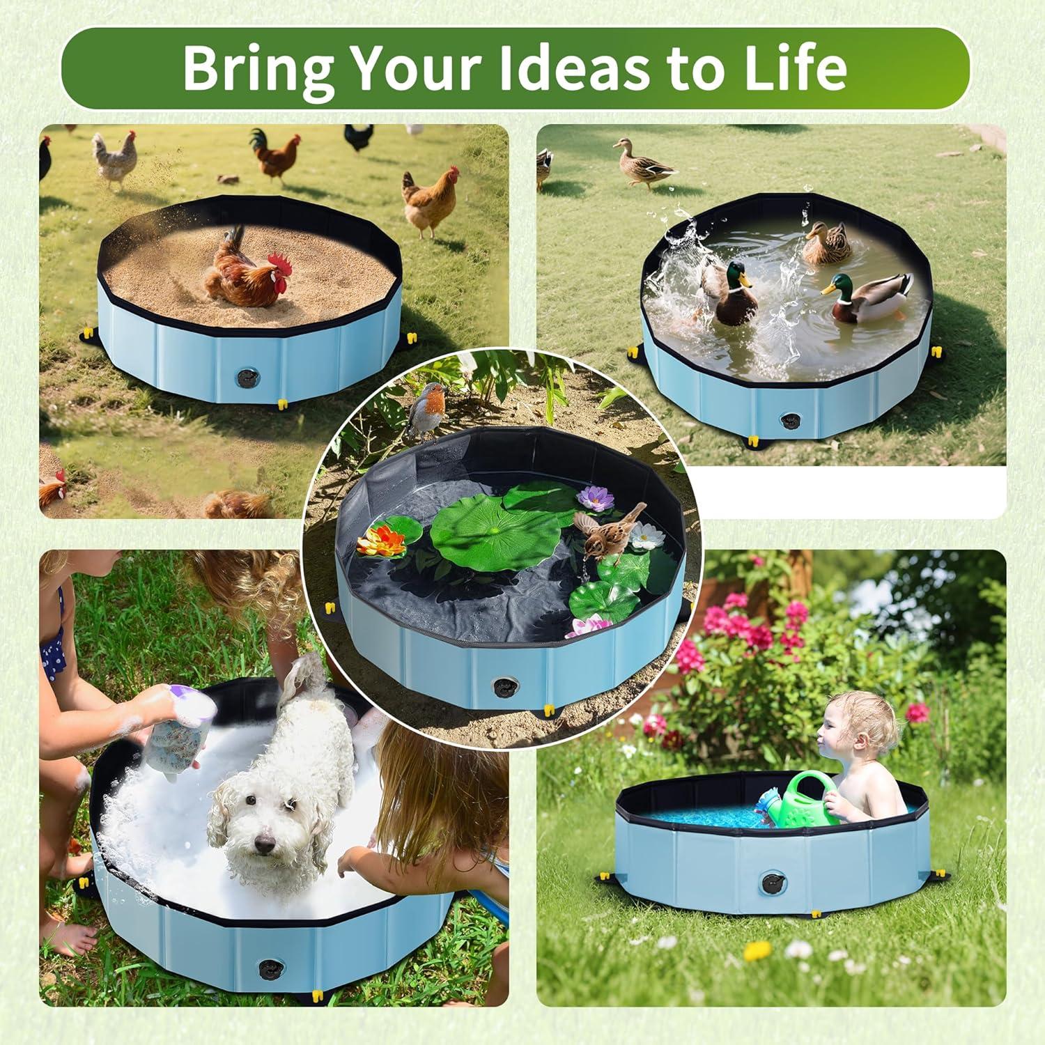 Bañera de Polvo para Pollos Starotatess 81 cm Plegable