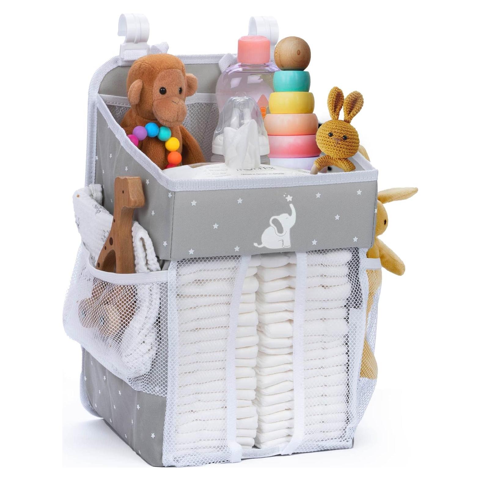 Caddy de Pañales Colgante Cradle Star Gris 43x23x23 cm