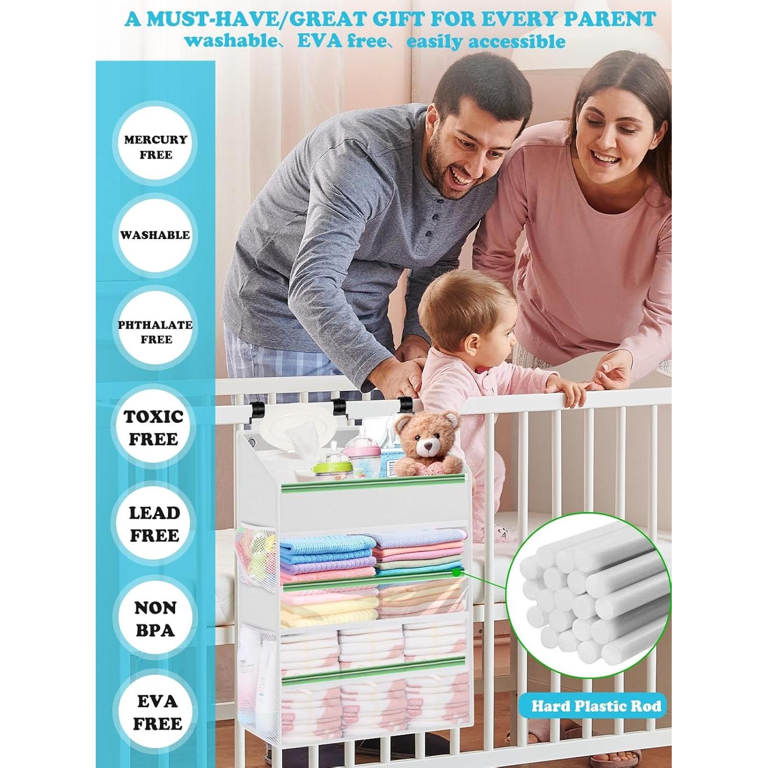 Organizador de Pañales Colgante PHOTOONE Blanco 90+ Pañales