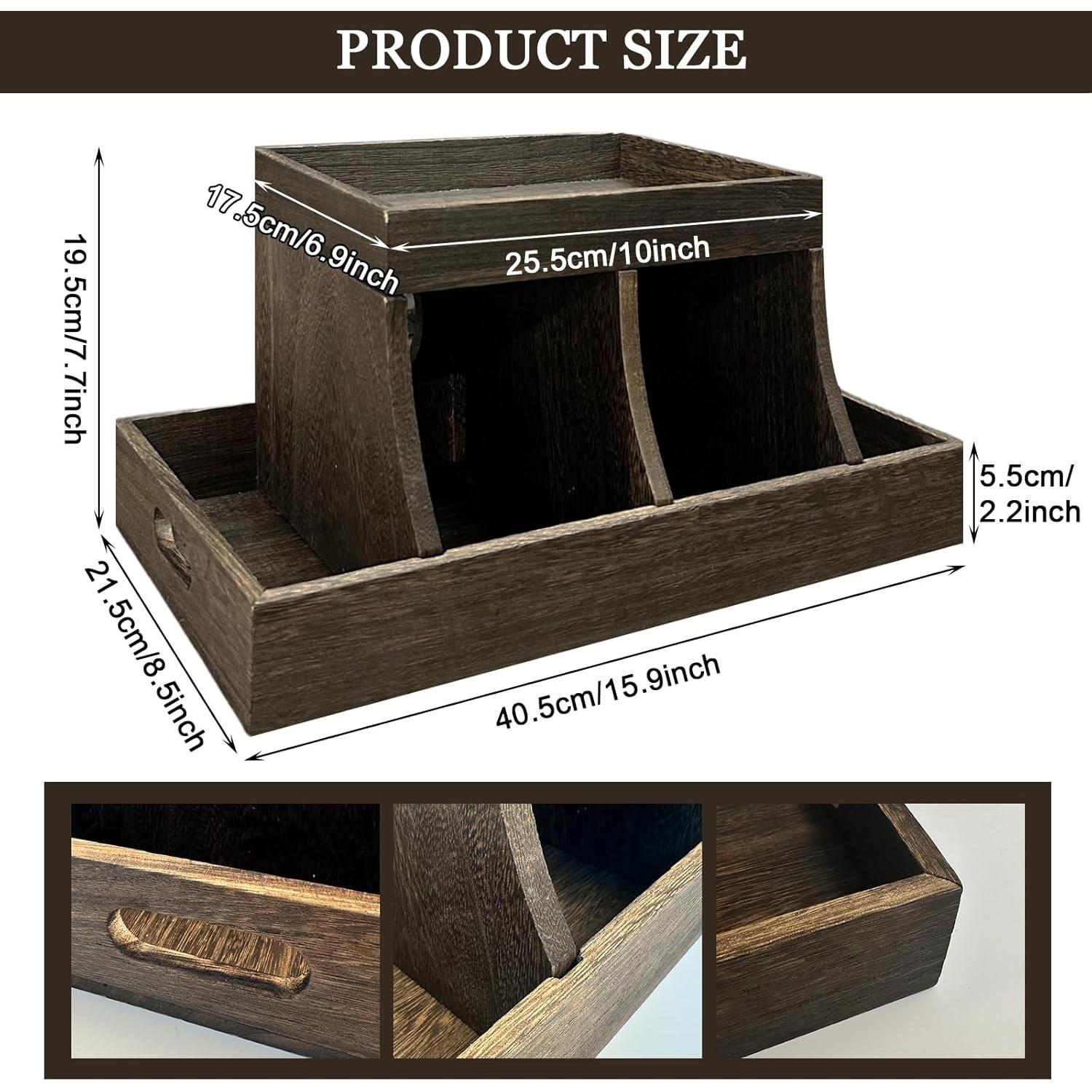 Organizador de Pañales YEXEXINM de Madera 5 Compartimentos