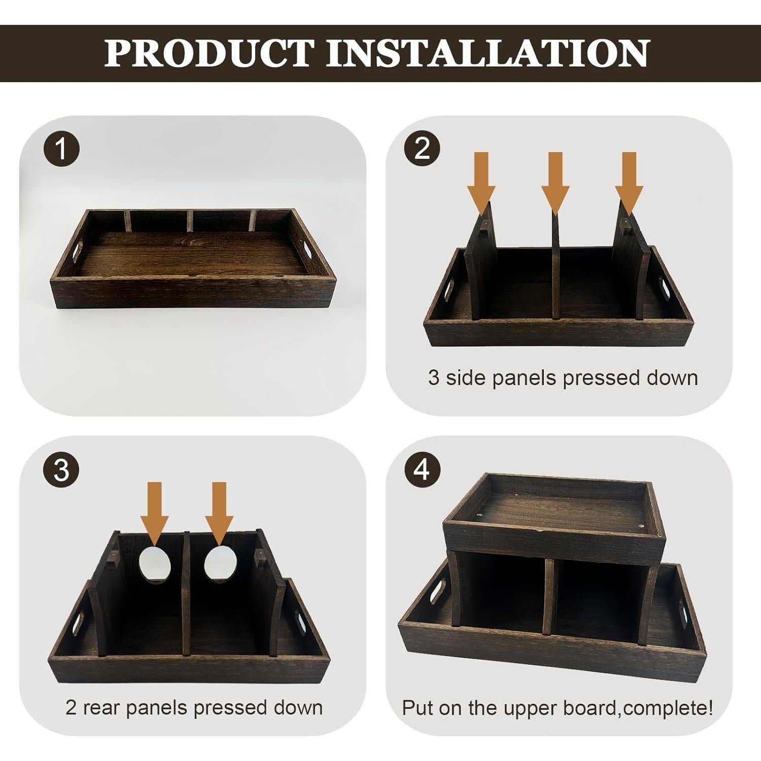 Organizador de Pañales YEXEXINM de Madera 5 Compartimentos