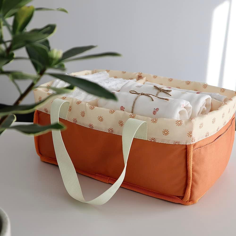 Organizador de Pañales MOMIGO - Caddy Portátil Rectangular 20x32 cm