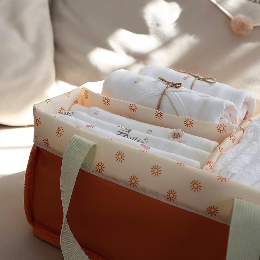 Organizador de Pañales MOMIGO - Caddy Portátil Rectangular 20x32 cm