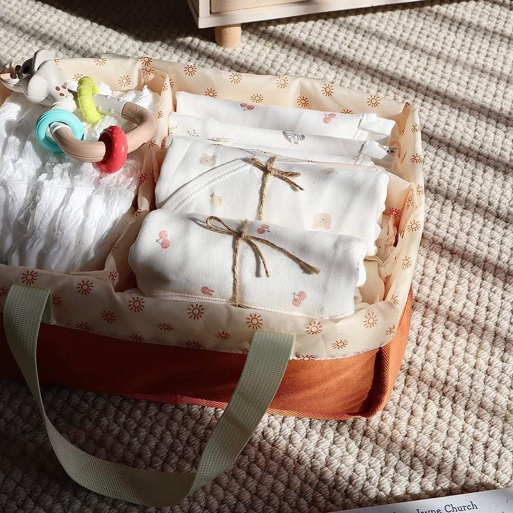 Organizador de Pañales MOMIGO - Caddy Portátil Rectangular 20x32 cm