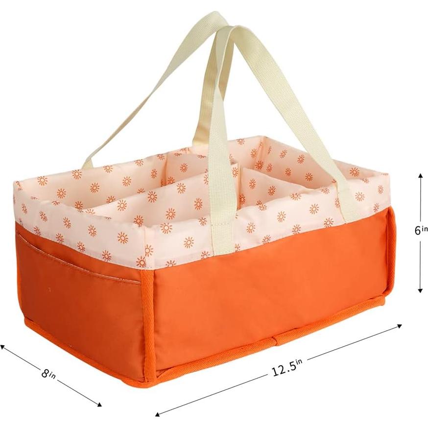 Organizador de Pañales MOMIGO - Caddy Portátil Rectangular 20x32 cm