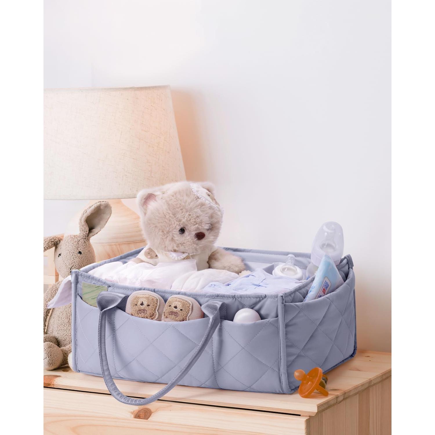 Organizador de Pañales CEI-CEI Gris 15L Portátil y Plegable