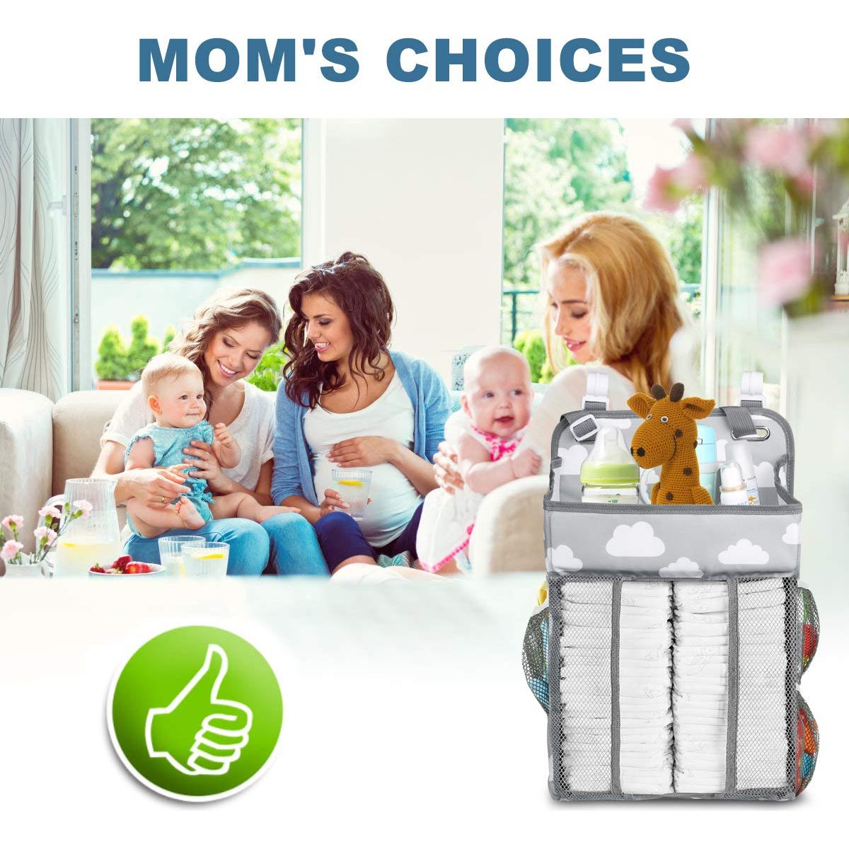 Caddy Colgante para Pañales Jocabo - Gris, 4 Compartimentos